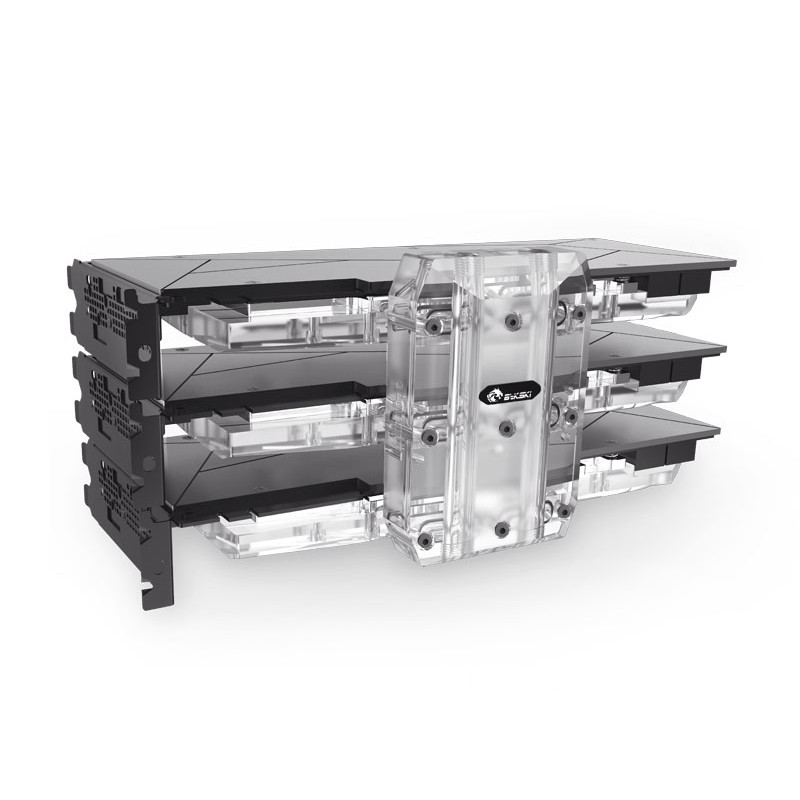 Bykski Dual GPU Water Block SLI Connector Module,Multi Graphics Card Parallel Combine Block