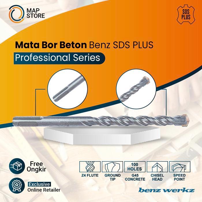 Mata Bor Beton Benz Sds Plus Size 20X450Mm