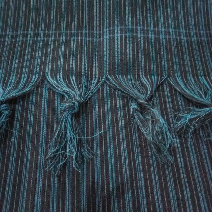 Kain Tenun Tradisional Lurik Tangan - Jarik Lompong Keli - Gendongan Rumput Jamu Kayu