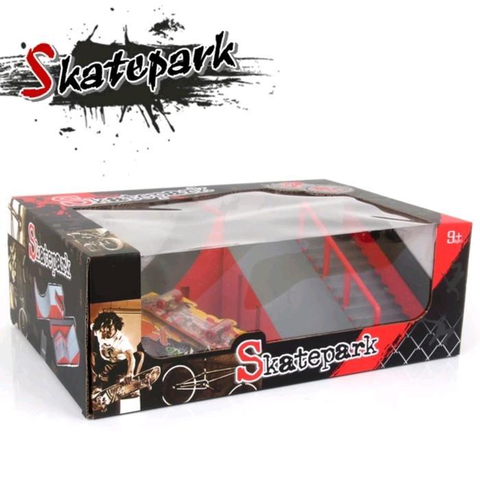 Trek Skateboard Skate Park Kit Ramp Part Fingerboard Finger Board Mainan Arena Fingerboard Outdoor