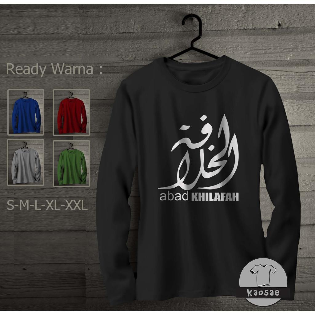 Kaos Abad Khilafah Tangan Panjang Kaos Distro