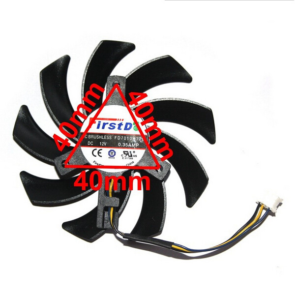 2Pcs/Set 85mm FD7010H12S Video Graphics Card Fan For Sapphire HD 7790 7850 7870 7950 R9 280 290 270X