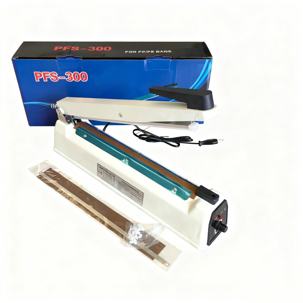 30cm*8mm Impulse Sealer Manual Heat Sealer Machine With Code 8 inch Plastic Bags Wrap Bag Sealers