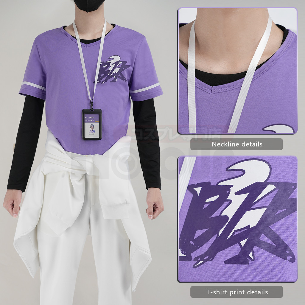 Holoun Identity V Game Aesop Carl Blk Cosplay Costume Uniform Shirt T-Shirt Tracksuit Pants Cos