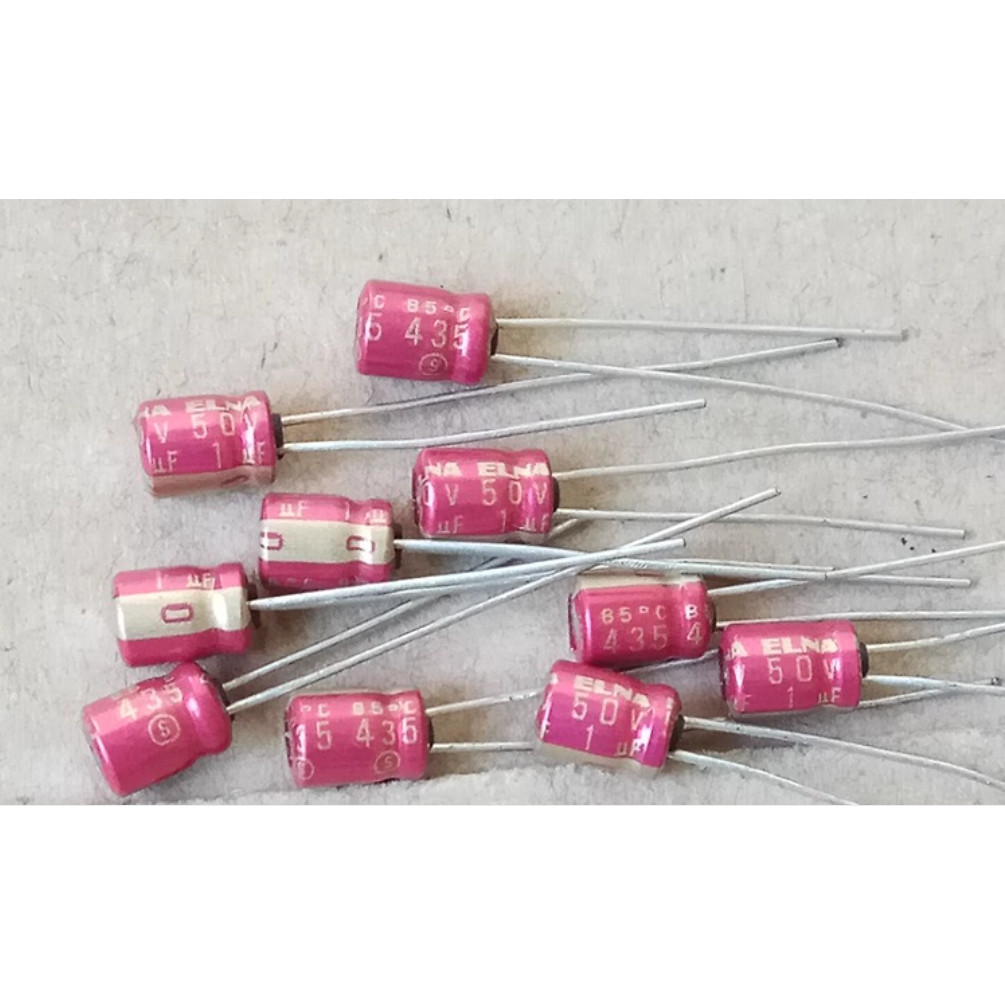 30pcs/lot Original Japanese Elna 50V 1UF R3A 4X5mm ultra small volume electrolytic capacitor for