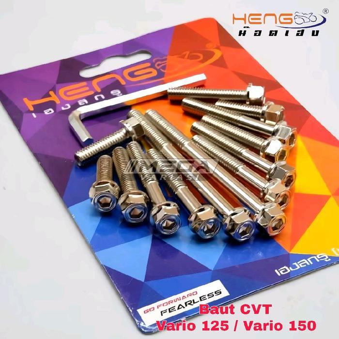 "New" BAUT PROBOLT CVT CHROME 2 KUNCI BAUT BAK CVT MOTOR MATIC HONDA BEAT SCOOPY VARIO 110 VARIO 125