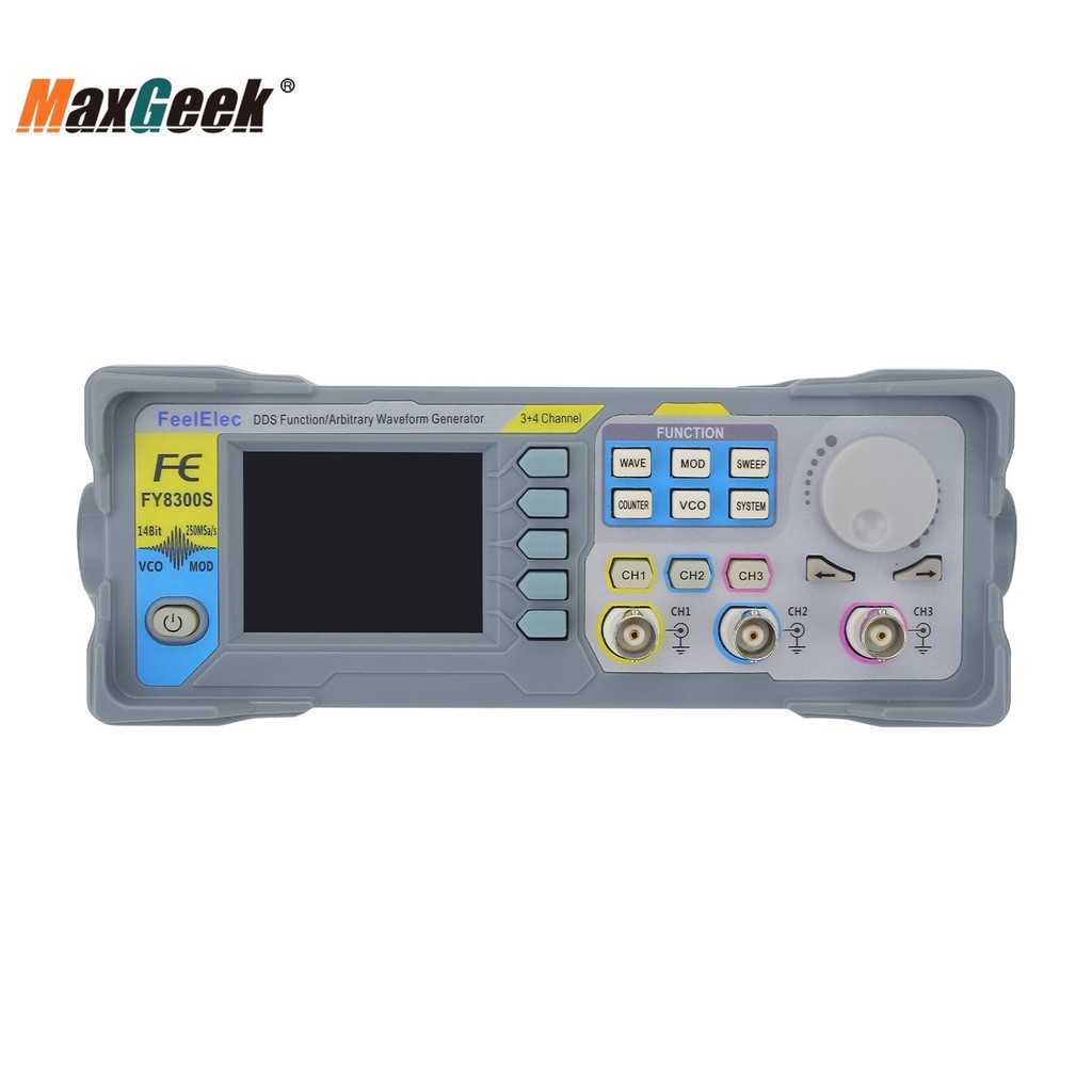 MAXGEEK FY8300S-20M 20MHZ 40MHZ 60MHZ 3-CHANNEL DDS FUNCTION ARBITRARY WAVEFORM SIGNAL GENERATOR 4CH