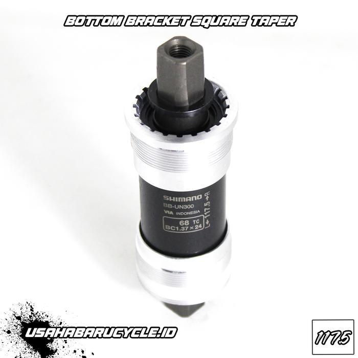 Bottom Bracket Bb Taper Square Shimano 117.5 / 123 Shimano Bb-Un300 #Gratisongkir