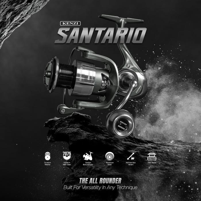 Reel Kenzi Santario Sw Power Handle Reel 7075 Duralium Promo