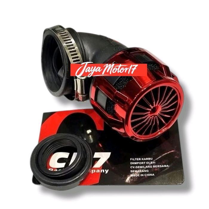 Filter Karbu Model Turbin Filter Udara Racing Universal PE 24 26 28 model 90 Derajat Open Filter