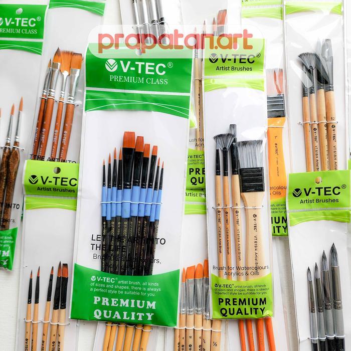 Kuas Lukis V-TEC Set VTEC Paint Brush set