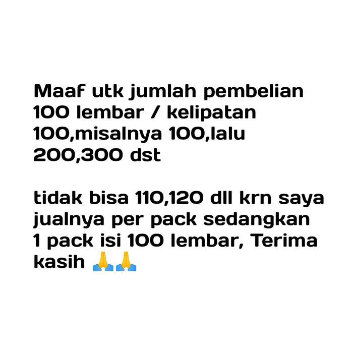 BEST SELLER INNER BAG, PLASTIK DALAMAN KARUNG 50 KG / KARUNG 56X90 ISI 100 LEMBAR