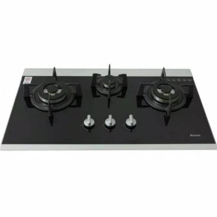 Promo! Kompor Tanam Rinnai Rb 7503 D Gbsm / Kompor Tanam Kaca 3 Tungku Rinnai