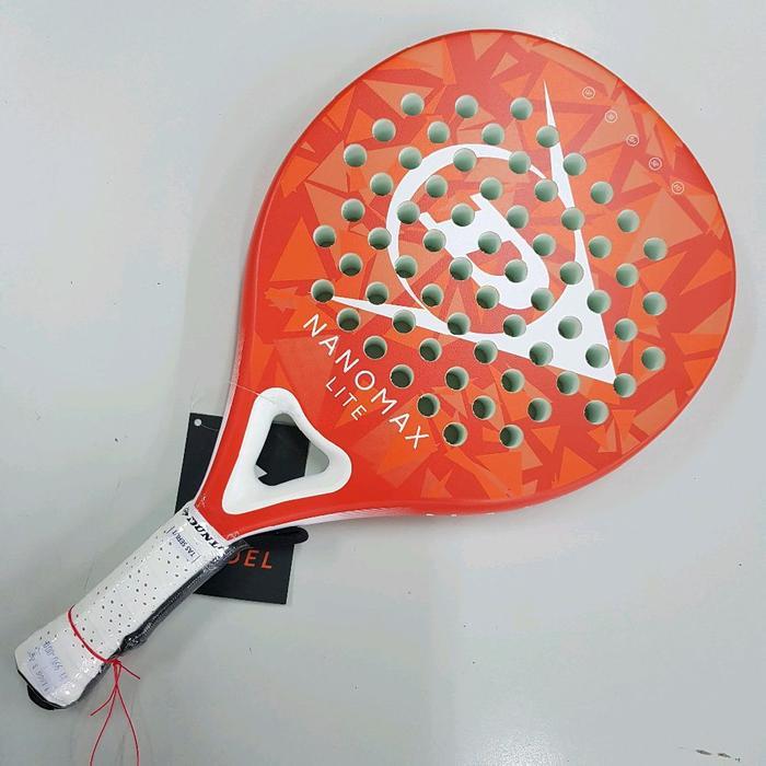 raket reket padel paddle pedel dunlop nanomax lite orens orange plus tas serut asli original