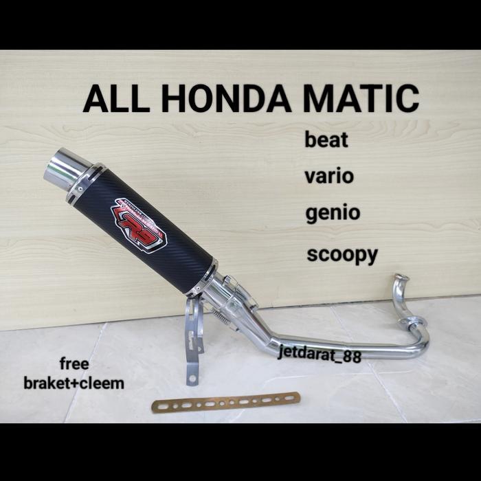 knalpot racing R9.MUGELLO.KARBON.untuk semua motor matic HONDA./ALL HONDA MATIC.beat karbu.beat pgm
