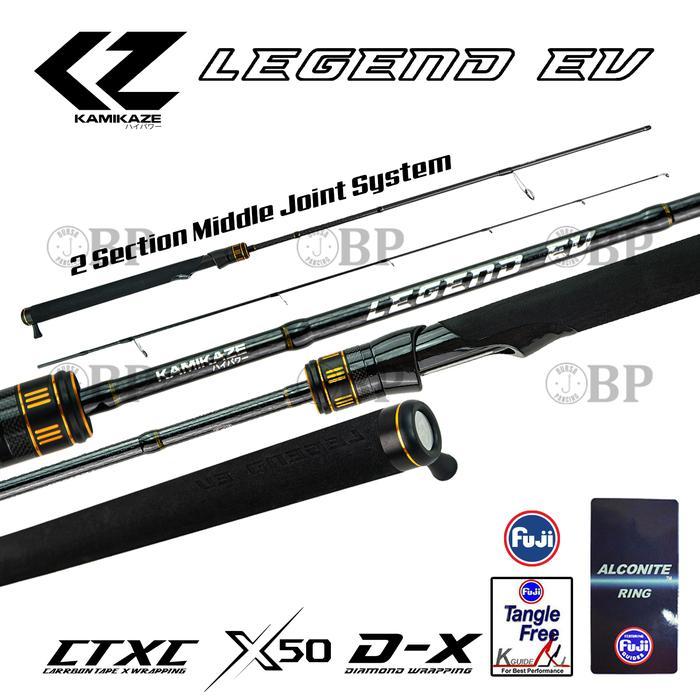 Kamikaze Joran Spinning Legend Ev Les602M 180Cm X50 Carbon Ring Fuji Alconite Ring Vss Reel Seat 2