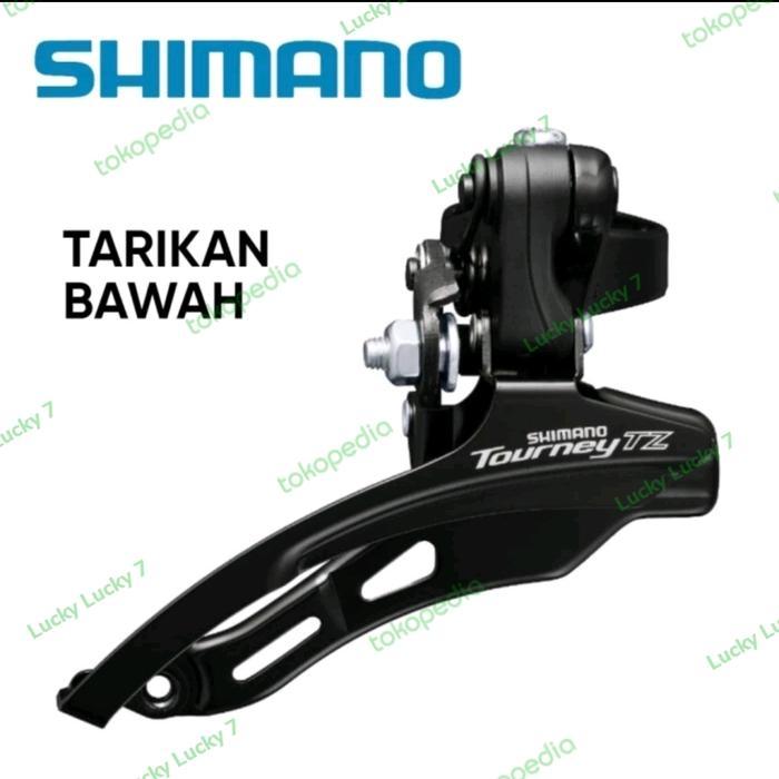 FD Sepeda Shimano TZ31 Tarikan Bawah Front Deraillure Shimano Tourney TZ510 FD Tarikan Bawah