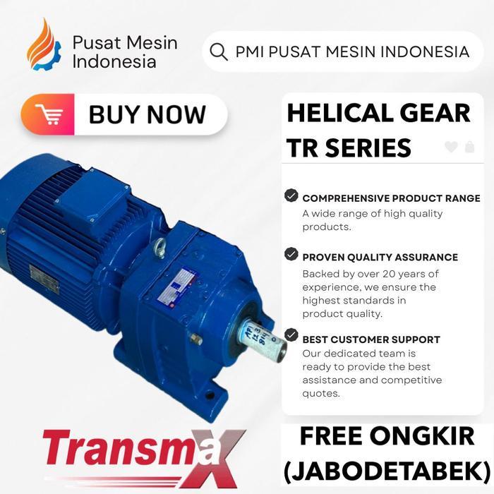 HELICAL GEAR MOTOR TRANSMAX TR 37 YDA80K4 0.55KW / 0.75HP GEAR BOX TRANSMAX/ GEARBOX DINAMO/ GEAR BO
