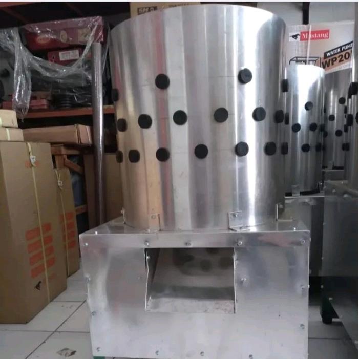 Mesin perontok bulu ayam/cabut bulu ayam+ dinamo 1/2 HP siap pakai - -, -