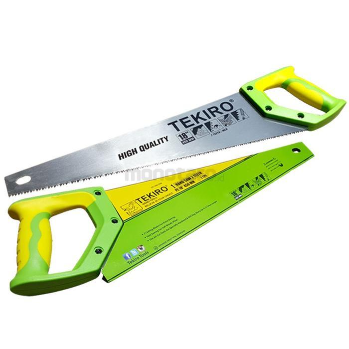 GERGAJI KAYU TEKIRO / GERGAJI TANGAN TEKIRO GAGANG TPR 2 MATA 18"