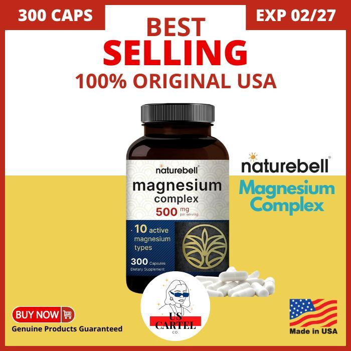 Naturebell Magnesium Complex - Glycinate, Citrate, Taurate, Plus More