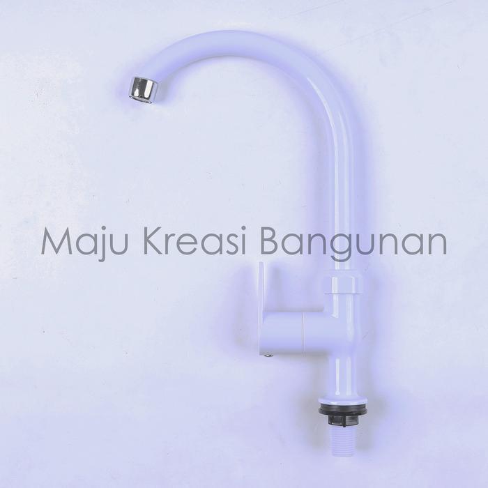 "New" Kran Angsa Tanam PVC New Soligen Keran Air Cuci Piring Sink Dapur Tancap Putih B1 B2 B3 B5