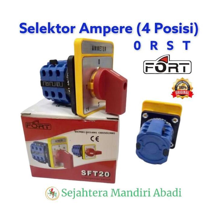 SELEKTOR AMPERE 4 POSISI FORT (0 R S T) SFT20 AMPERE SELECTOR SWITCH