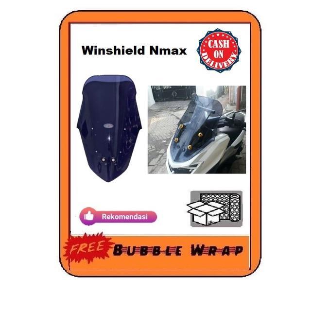 VISOR WINSHIELD YAMAHA NMAX N MAX ORIGINAL ORI SMOKE RIBBEN BEST QUALITY