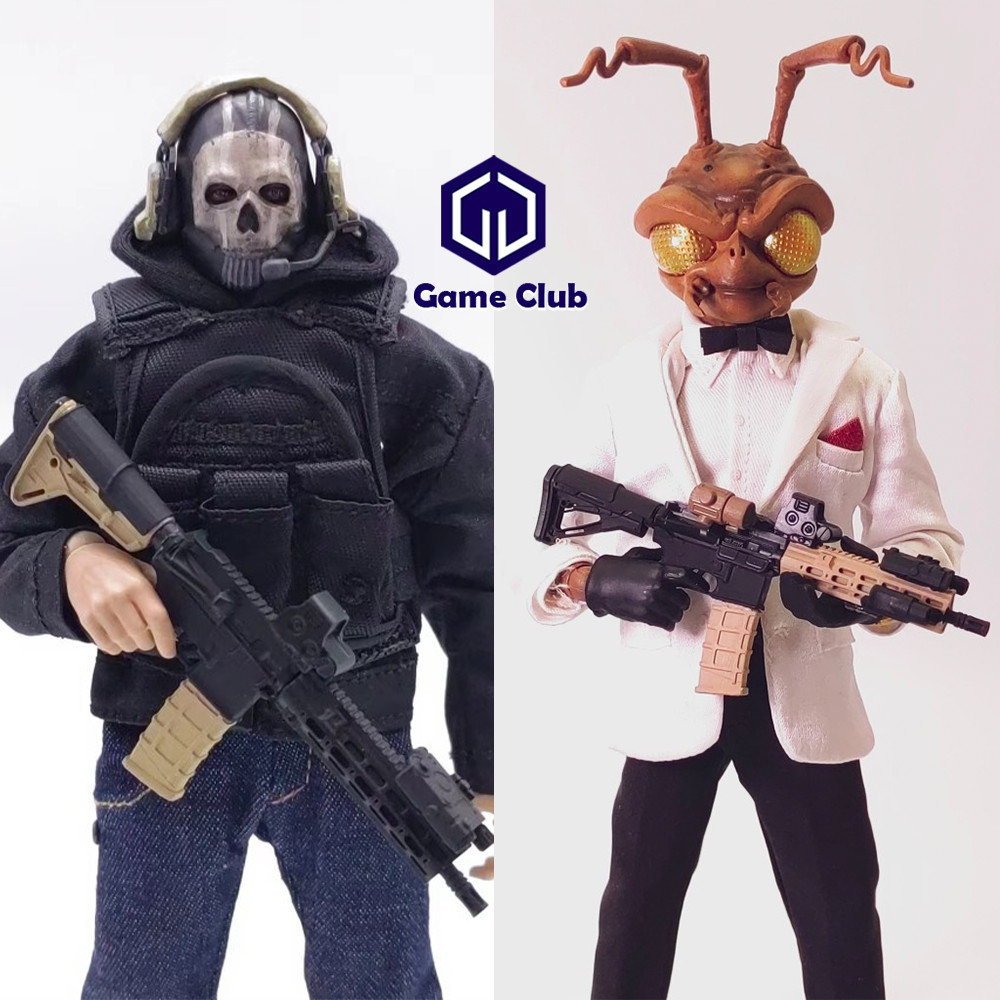 1/12 HK416 Male Soldier Non-functional Assembled Gun Special Force