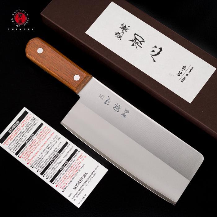 JAPAN KNIFE HATSUKOKORO VG10 CHINESE CLEAVER 180MM