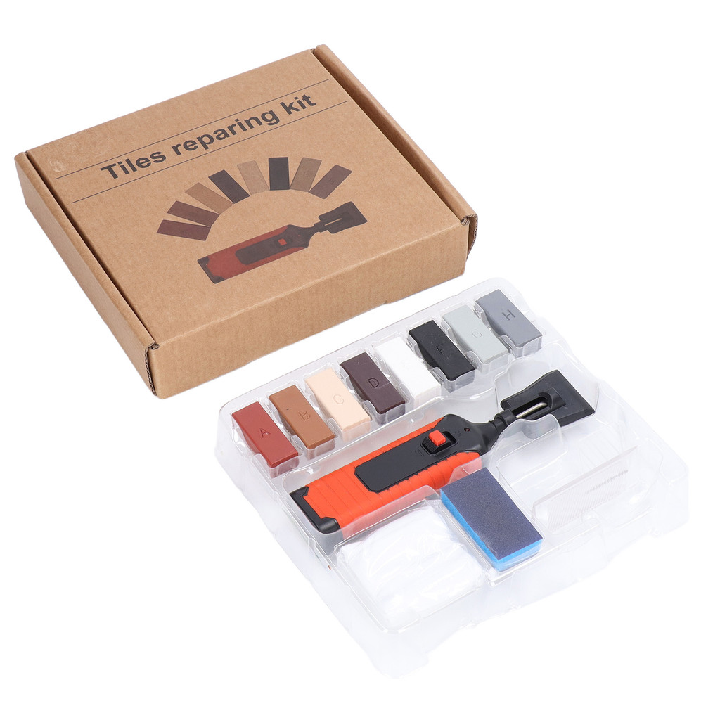 Tile Repair Kit Stone Repair Kit Tile Repair Electric Heating Pen Wax Block Set Crack Gaps Repairing