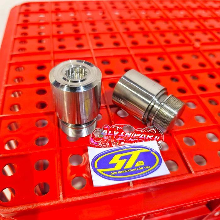 peninggi skok ninja rr original stainless 3cm peninggi skok ninja rr stenlis