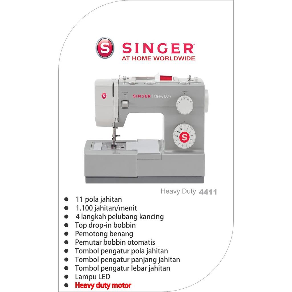 MESIN JAHIT SINGER HEAVY DUTY 4411 SERBAGUNA