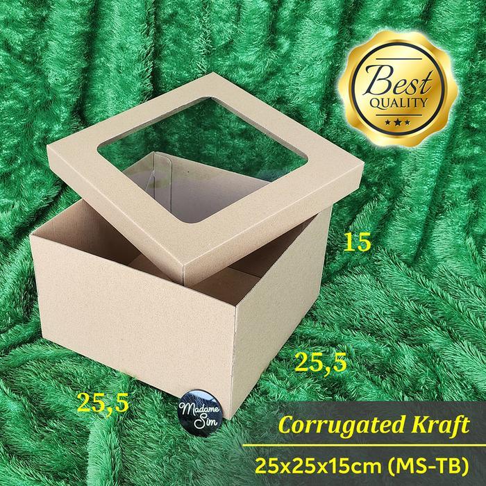 KOTAK KUE - CAKE BOX - DUS BOLU 25x25x15 (MS-TB)