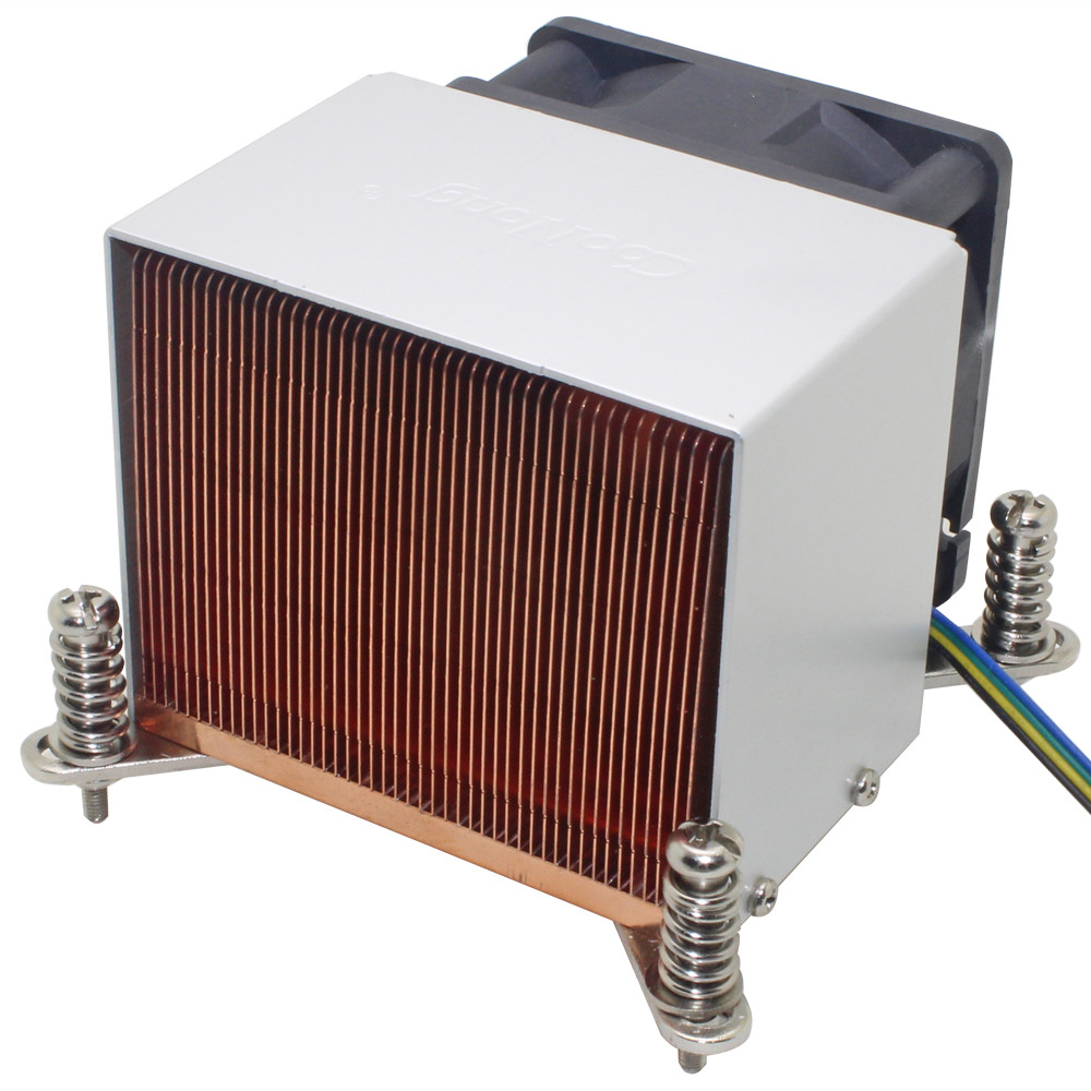 2U Server CPU Cooler Heatsink Cooling Fan For Intel Xeon LGA 1155 1156 1150 1151 Industrial computer