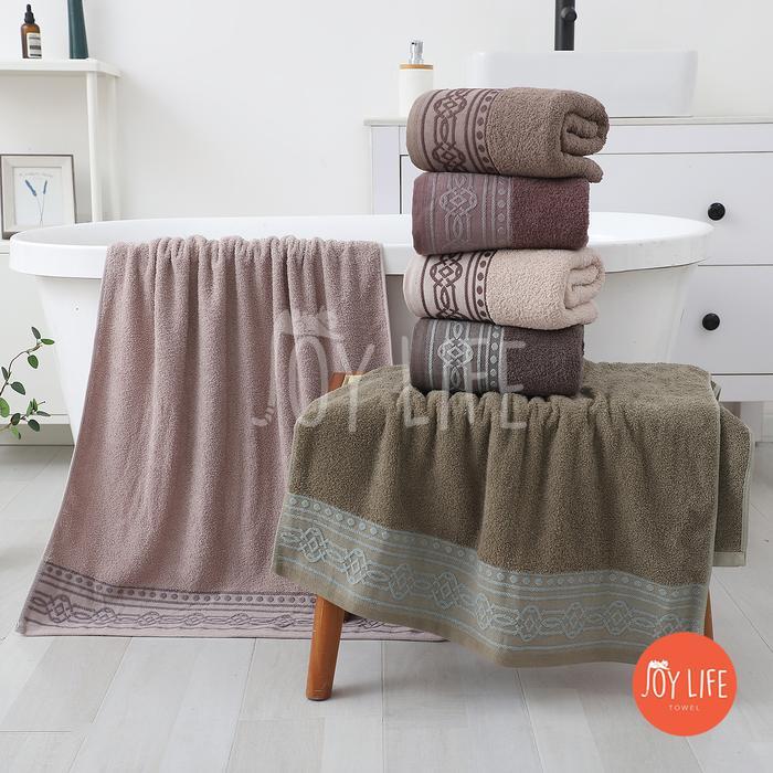 Ready Joy Towel Handuk Mandi Katun 70X140 Handuk Dewasa Motif Maple Tebal Merek Sarang Lebah