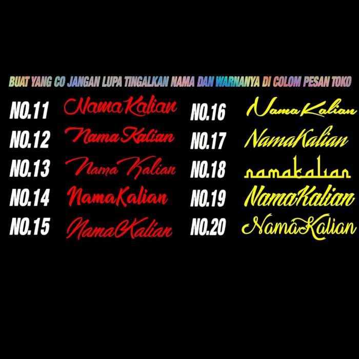 STIKER CUTTING LOGO TIMBUL CUSTOM NAMA BUAT DI KACA MOBIL CAR FOR SALE