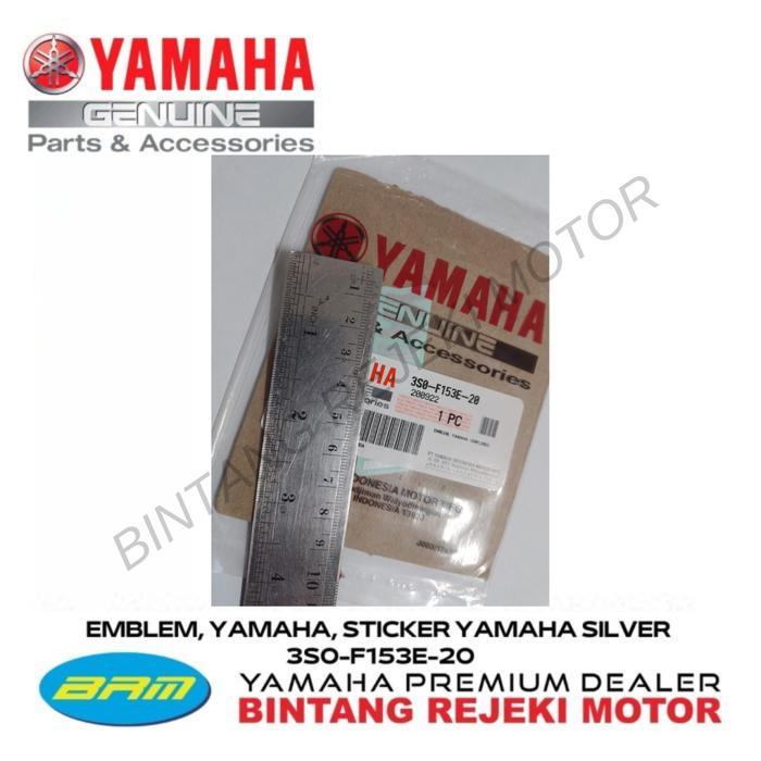 SPECIAL EMBLEM, YAMAHA, STICKER YAMAHA SILVER 3S0-F153E-20