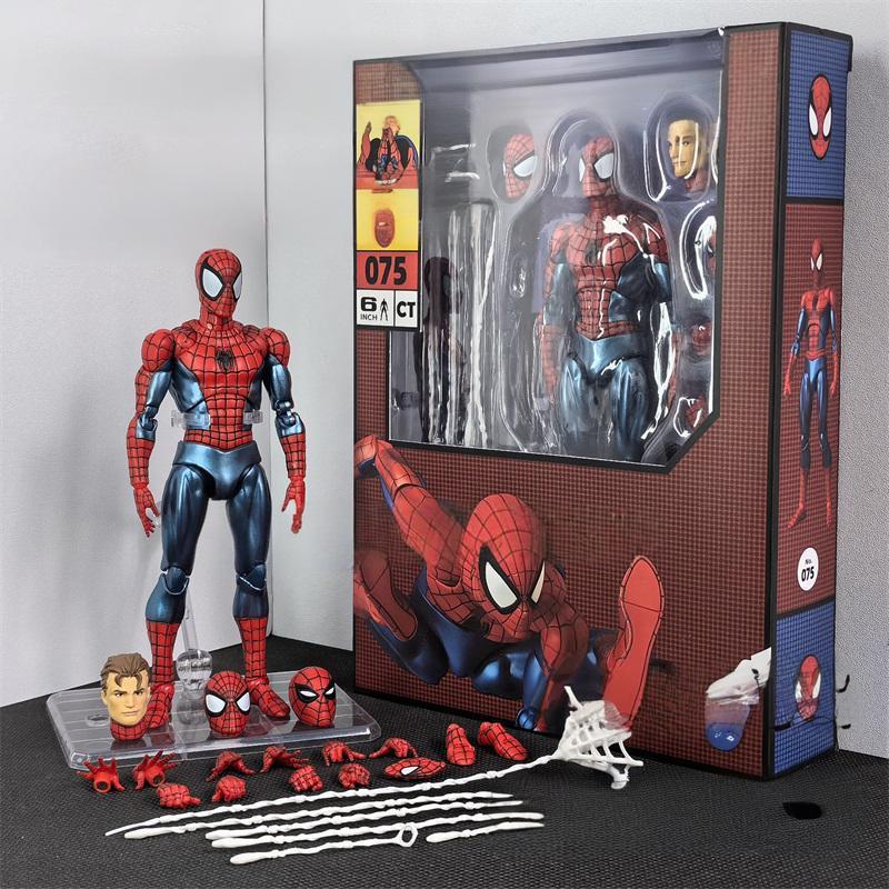 100% Original Ct Toys Spiderman Mafex 075 Figure The Anazing Spider-Man Comic Ver Mafex 185 Anime