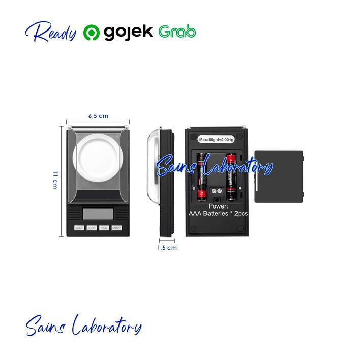 Neraca Digital Analitik 0,001 Gr Max 50 Gr Timbangan Digital Laboratorium Neraca Analitik Ketelitian