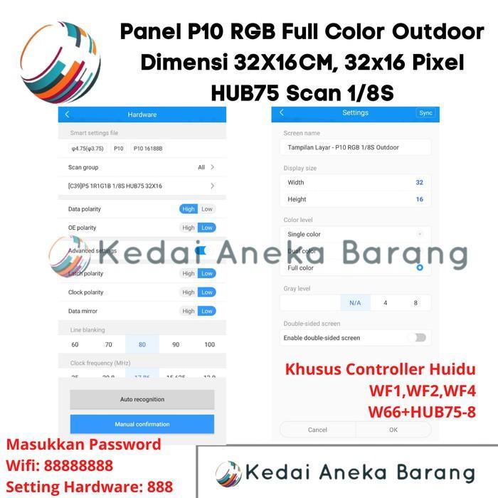 Panel Module Modul Led P10 Running Text Smd Rgb Outdoor Text Only