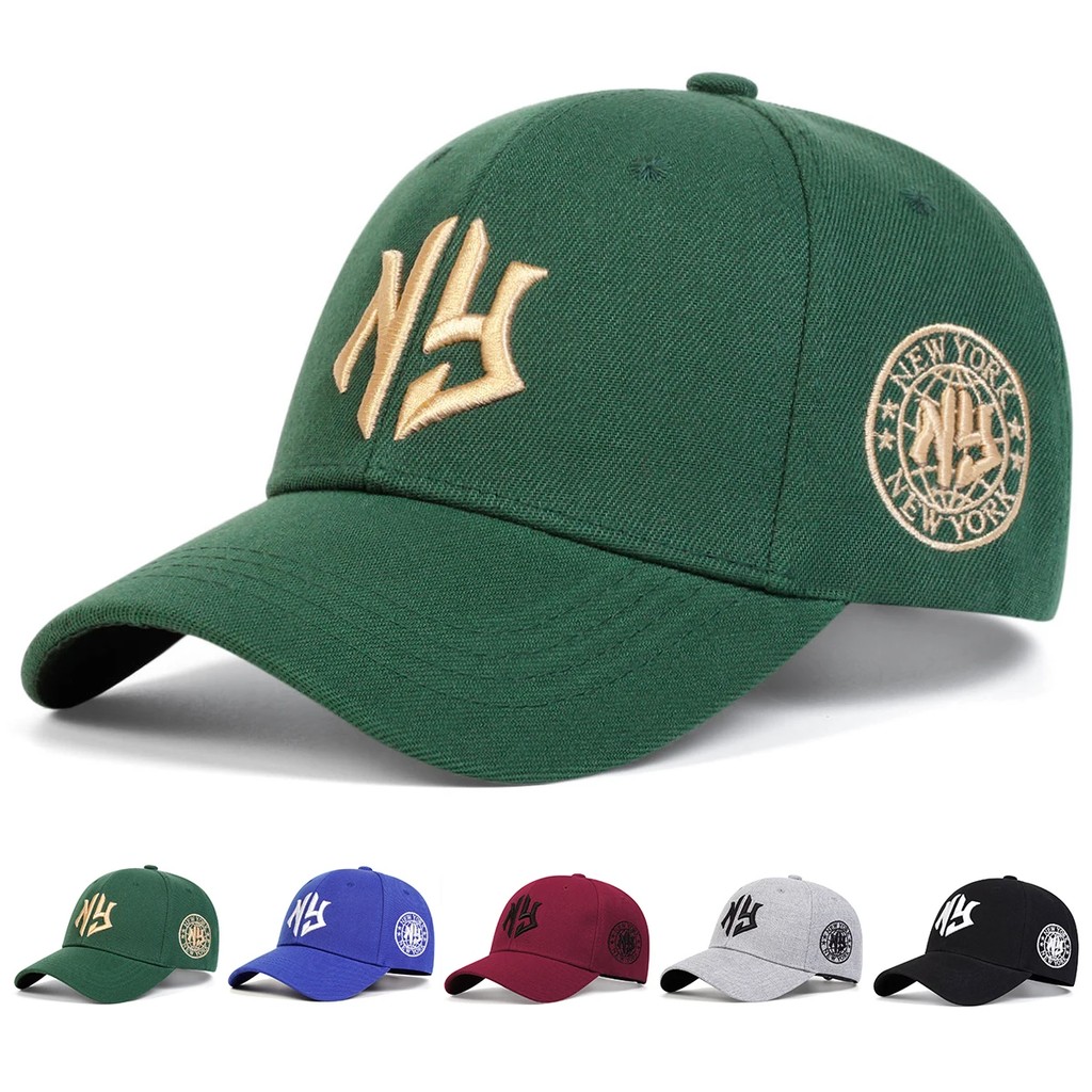 Unisex NG Letter Embroidery Baseball Caps Spring Autumn Outdoor Adjustable Casual Hats Sunscreen Hat