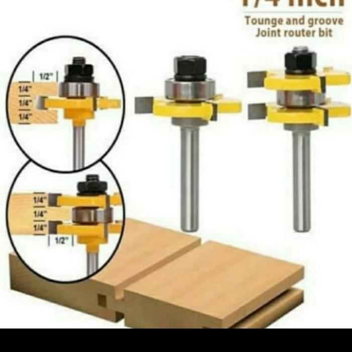 mata profil kayu set "/profil sambungan kayu/router bits tenon