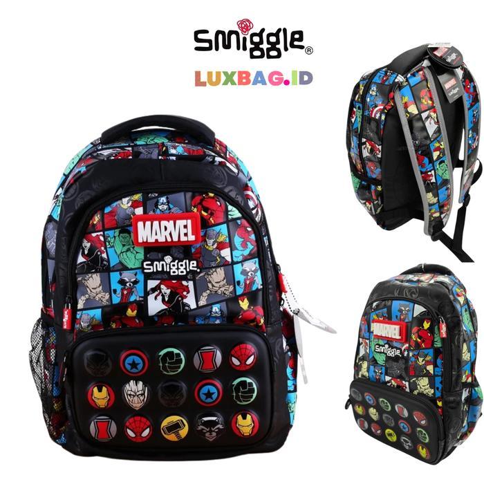 Tas Sekolah Anak Smiggle SD SMP Unisex Smiggle Edisi Marvel