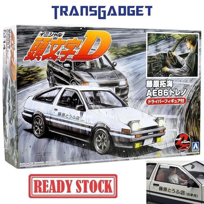 Terbatas AOSHIMA Plamo Initial D Takumi Fujiwara AE86 Toyota Trueno Project-D Version with Driver
