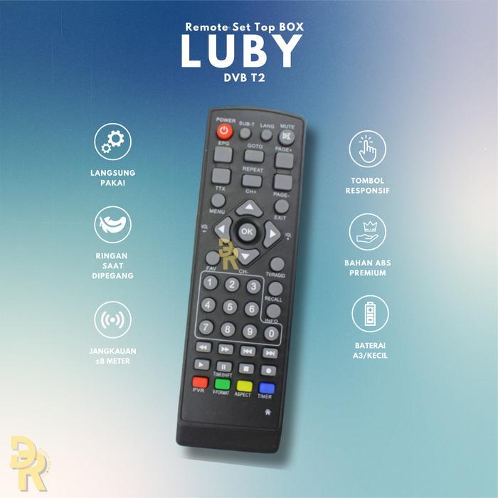 "New" remot Remote STB Dvb T2 Infico LUBY SOGO Fleco Dcolor mito vdr Lubby Matrix Advance Hinomaru