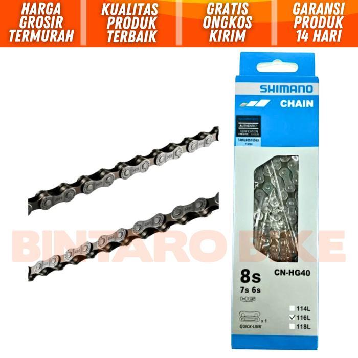 Rantai Sepeda Cn-Hg40 6 7 8 Speed Chain Rantai Sepeda Lipat Gunung Mtb Roadbike Dll