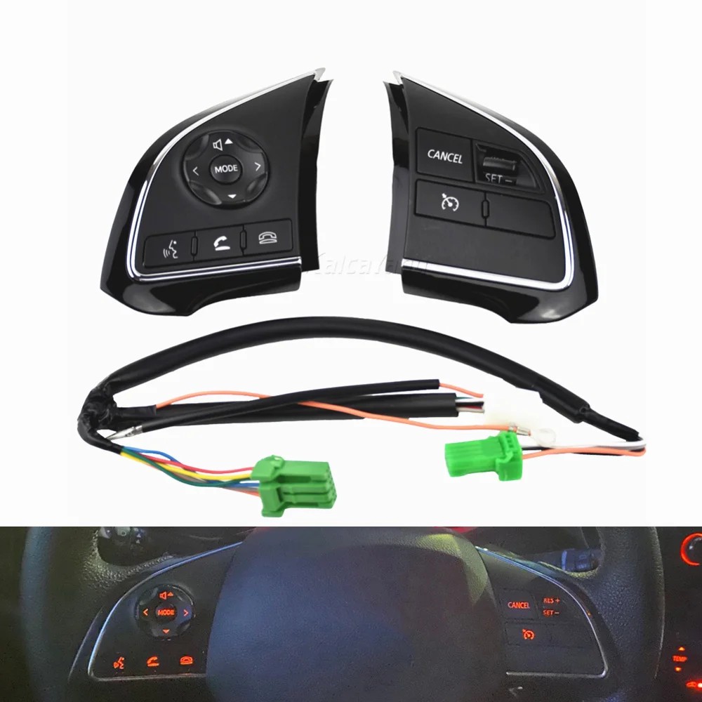 CAR STEERING WHEEL BUTTON FOR ASX XPANDER ECLIPSE CROSS MITSUBISHI OUTLANDER 3 AUDIO VOLUME CRUISE