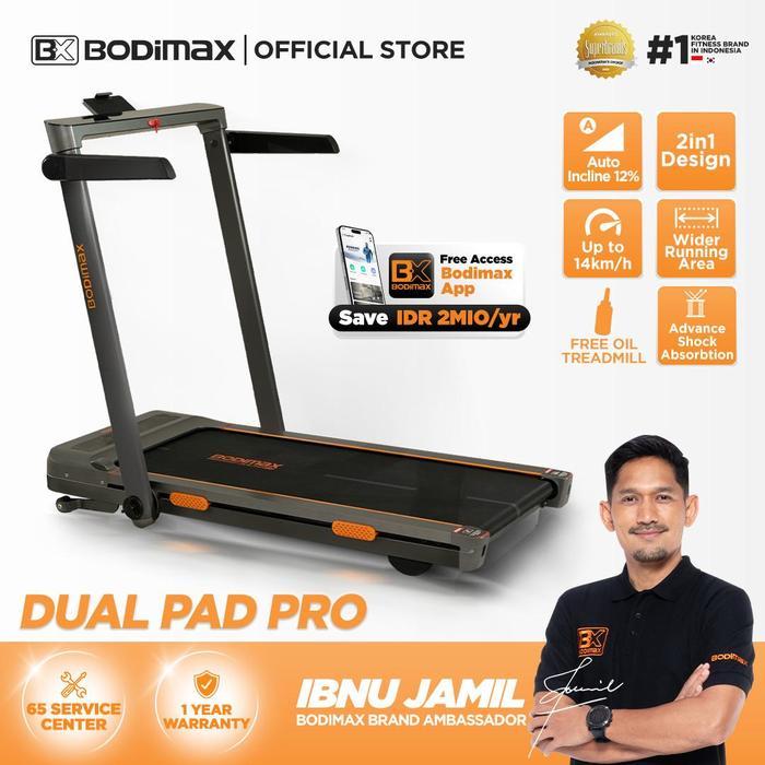 PROMO BODIMAX DUAL PAD PRO / RUNNING PAD / TREADMIL AUTOMATIC INCLINE