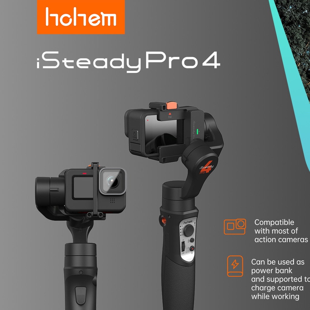 Hohem iSteady Pro 4 Gimbal Stabilizer 3-Axis Handheld Gimbal for GoPro Hero10 9 8 7 6 Insta360 One R